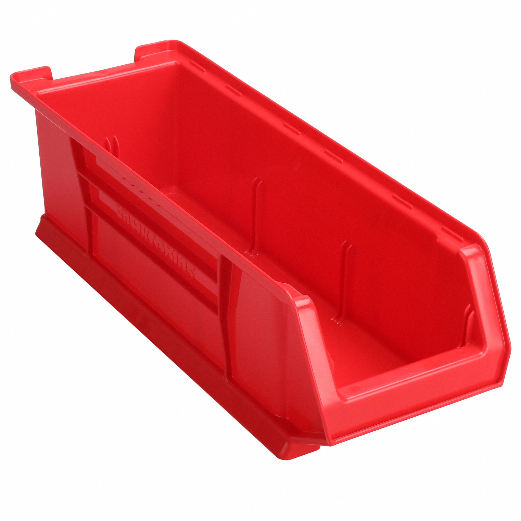 SUPER SIZE BIN, 23⅞ IN OVERALL L, 8¼ IN X 7 IN, RED, STACKABLE
