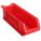SUPER SIZE BIN, 23⅞ IN OVERALL L, 8¼ IN X 7 IN, RED, STACKABLE