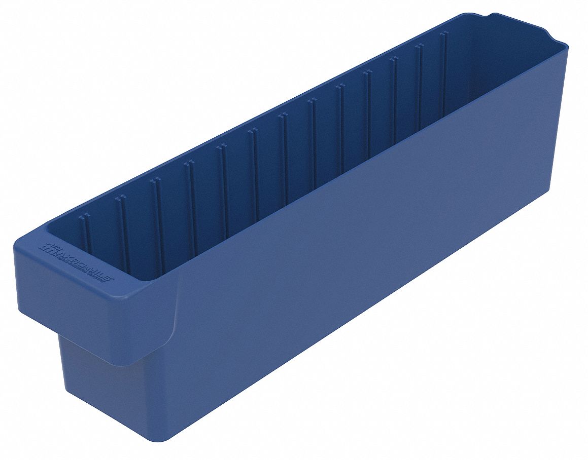 10A147 - D5439 Drawer Bin 17-5/8 x 3-3/4 x 4-5/8In Blue