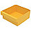 Drawer Bin,11-5/8x11-1/8x4-5/8 In,Yellow