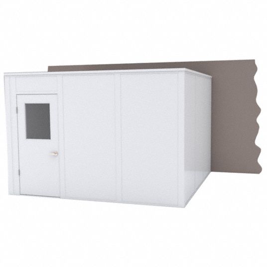 PORTA-KING, 12 ft x 12 ft x 8 ft, 3 Walls, Modular In-Plant Office ...