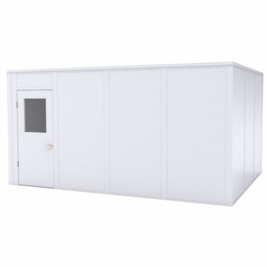 PORTA-KING, 16 ft x 12 ft x 8 ft, 4 Walls, Modular In-Plant Office ...