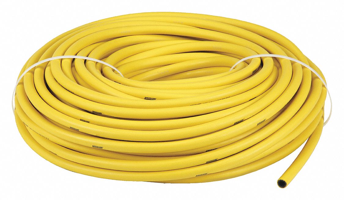 AIR HOSE, ¼ IN INSIDE DIAMETER, YELLOW, 300 PSI MAX. WORKING PRESSURE AT 70 ° F, 500 FT L