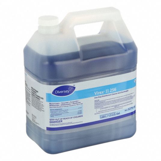 DIVERSEY, Virex® II 256, 5, One-Step Deodorizing Cleaner and