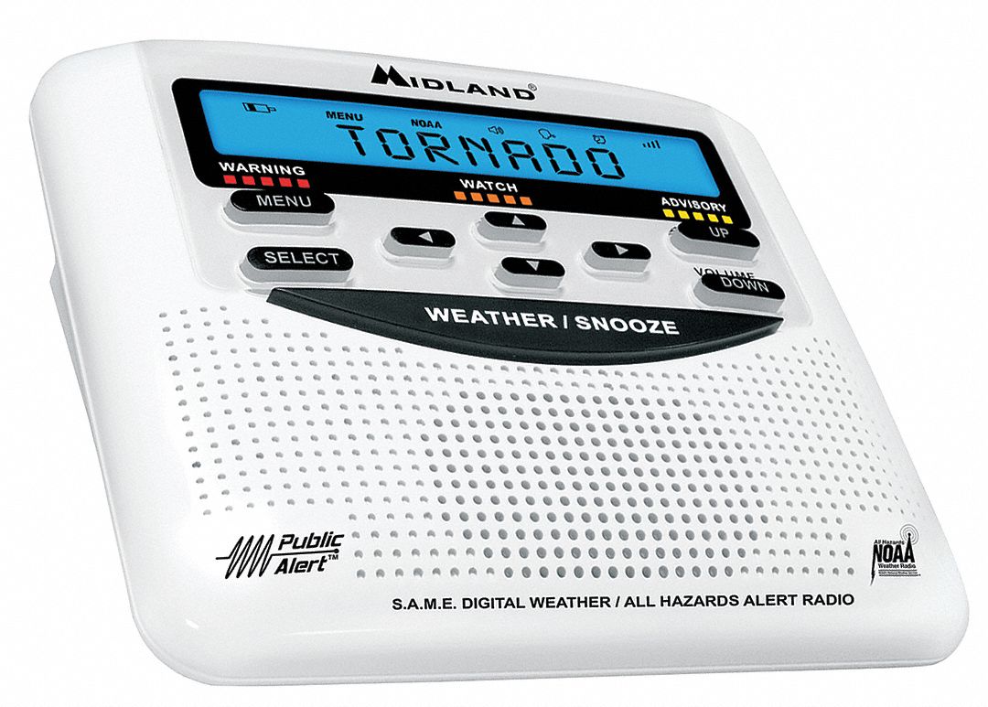 10A458 - Portable/Table Top Weather Radio NOAA