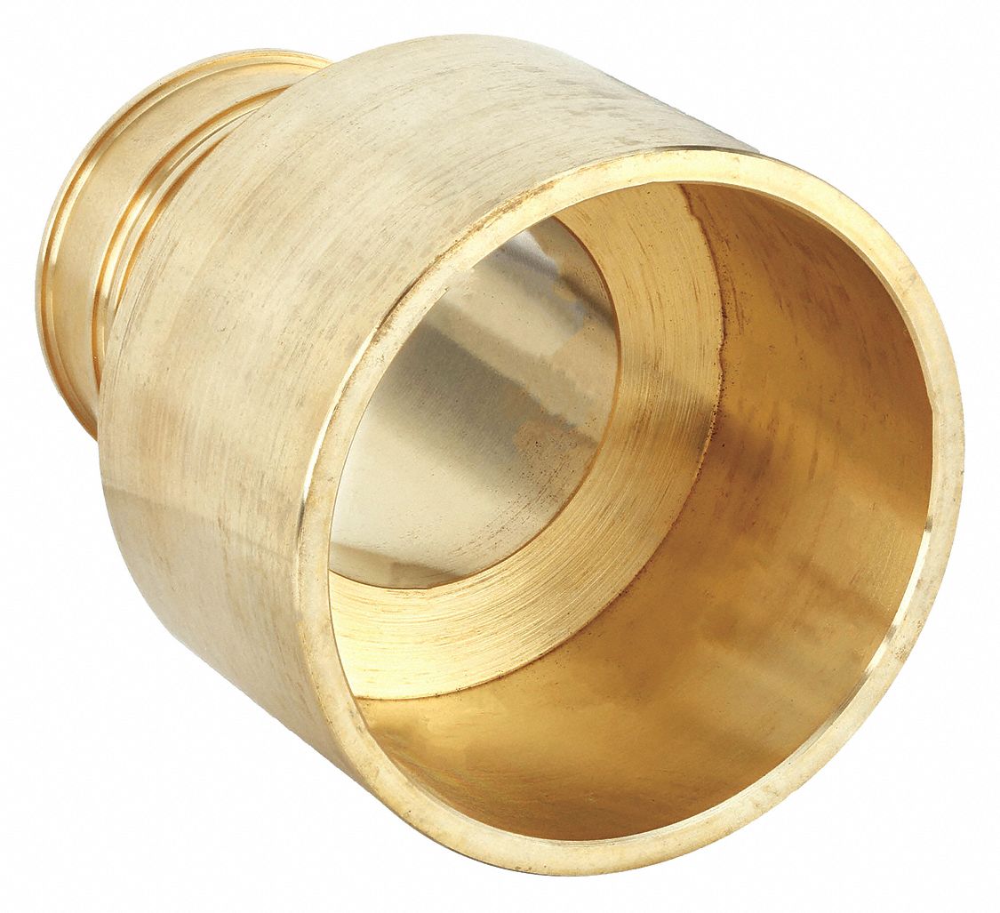 PEX AND SWEAT ADAPTER: BRASS, CUP X BARBED, FOR 2 IN TUBE ID, 2 IN X 2 IN PIPE SIZE