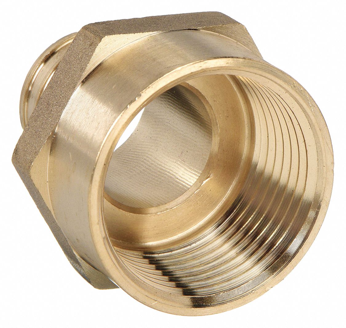PEX AND PIPE ADAPTER: BRASS, BARBED X FNPT, FOR 1½ IN TUBE ID, 1½ IN PIPE SIZE