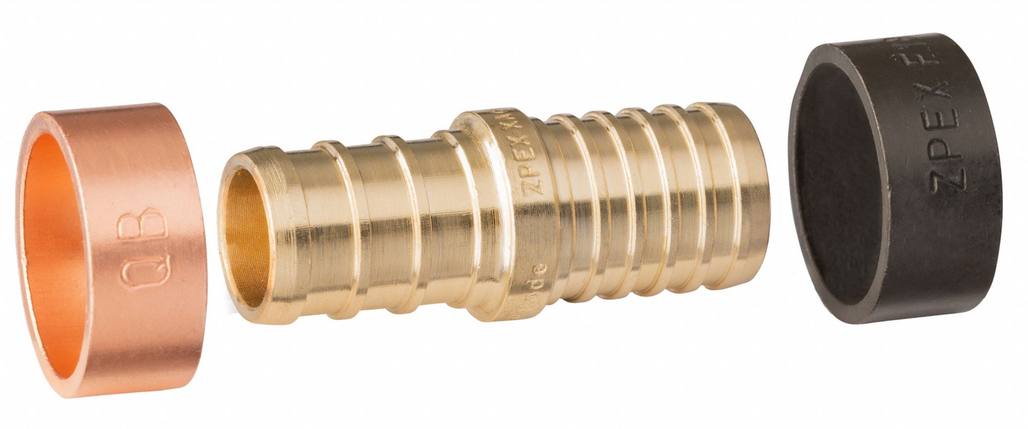 ZURN PEX Brass Transition Coupling, PEX Connection Type, 1/2 in PEX