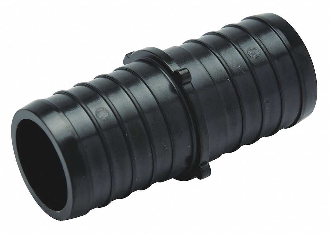 COUPLING: POLYMER, BARBED X BARBED, FOR ¾ IN X ¾ IN TUBE ID, 1½ IN OVERALL LG
