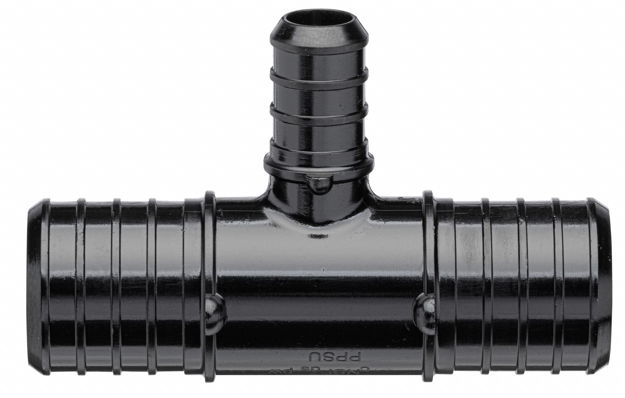 ZURN PEX Tee Polymer, Barbed x Barbed x Barbed, For 1/2 in x 1 in x 1