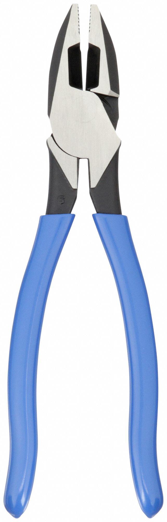 LINEMANS PLIER, FLAT, 8⅝ IN OVERALL L, 1½ IN JAW L, 1⅛ IN JAW W, ⅝ IN JAW THICK
