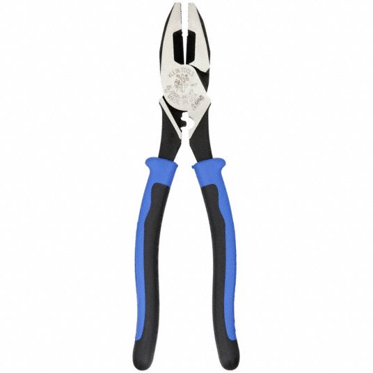 J2000-9NECRTP 9 Linesman's Fishing Tape Pulling Pliers with Journeyman  Dual-Material Handles and Crimper