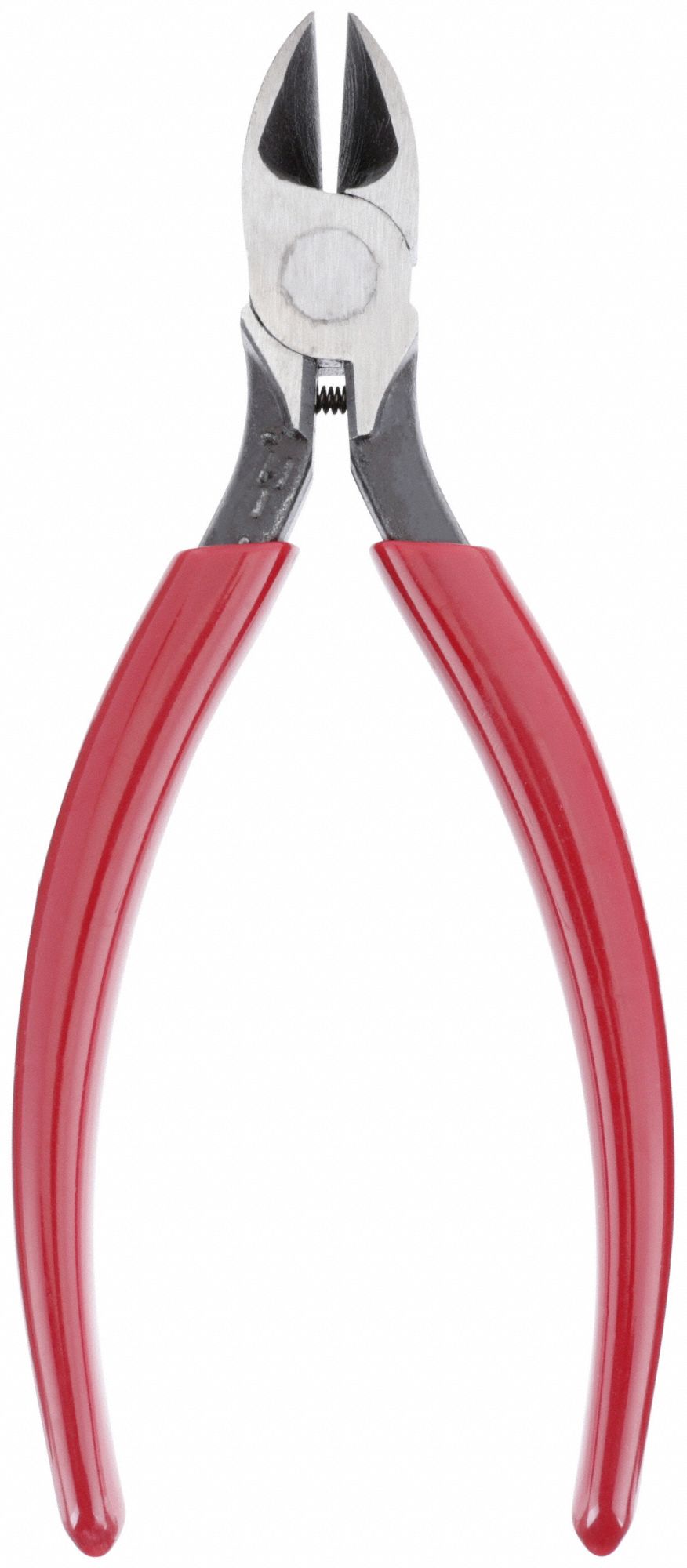 PRECISION DIAGONAL CUTTING PLIER, STANDARD, OVAL, 6⅛ IN OVERALL L, ⅞ IN JAW L, ¾ IN JAW W