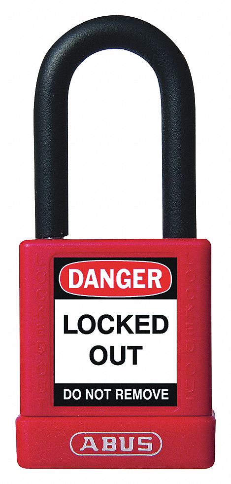 SAFETY PADLOCK W/ 1 1/2IN SHACKLE