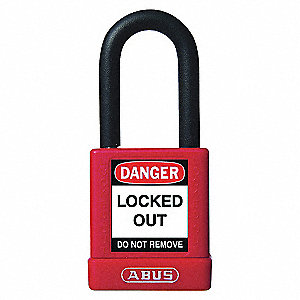 SAFETY PADLOCK W/ 1 1/2IN SHACKLE