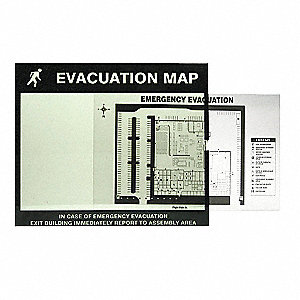 HOLDER MAP EVACUATION FOR 11X17 INS