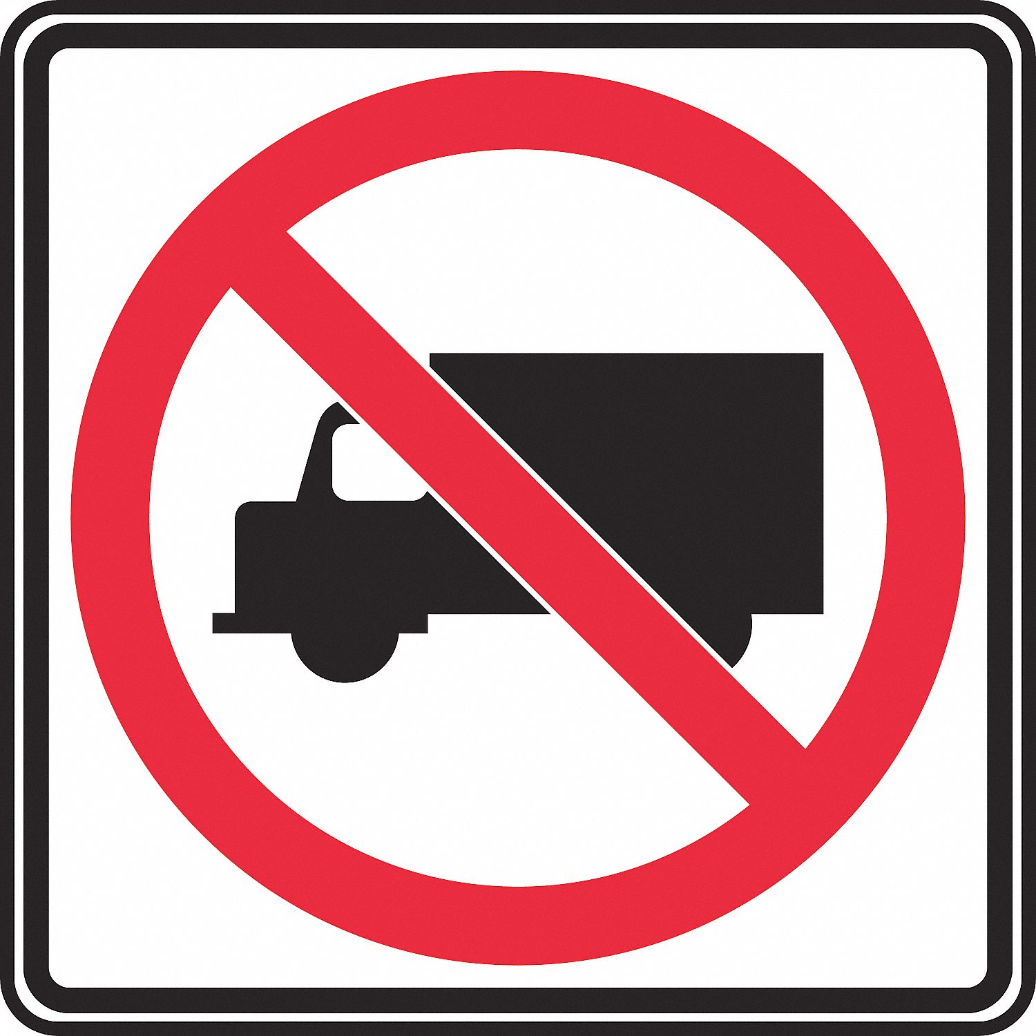 Panneau Stationnement interdit aux poids lourds - signalétique par