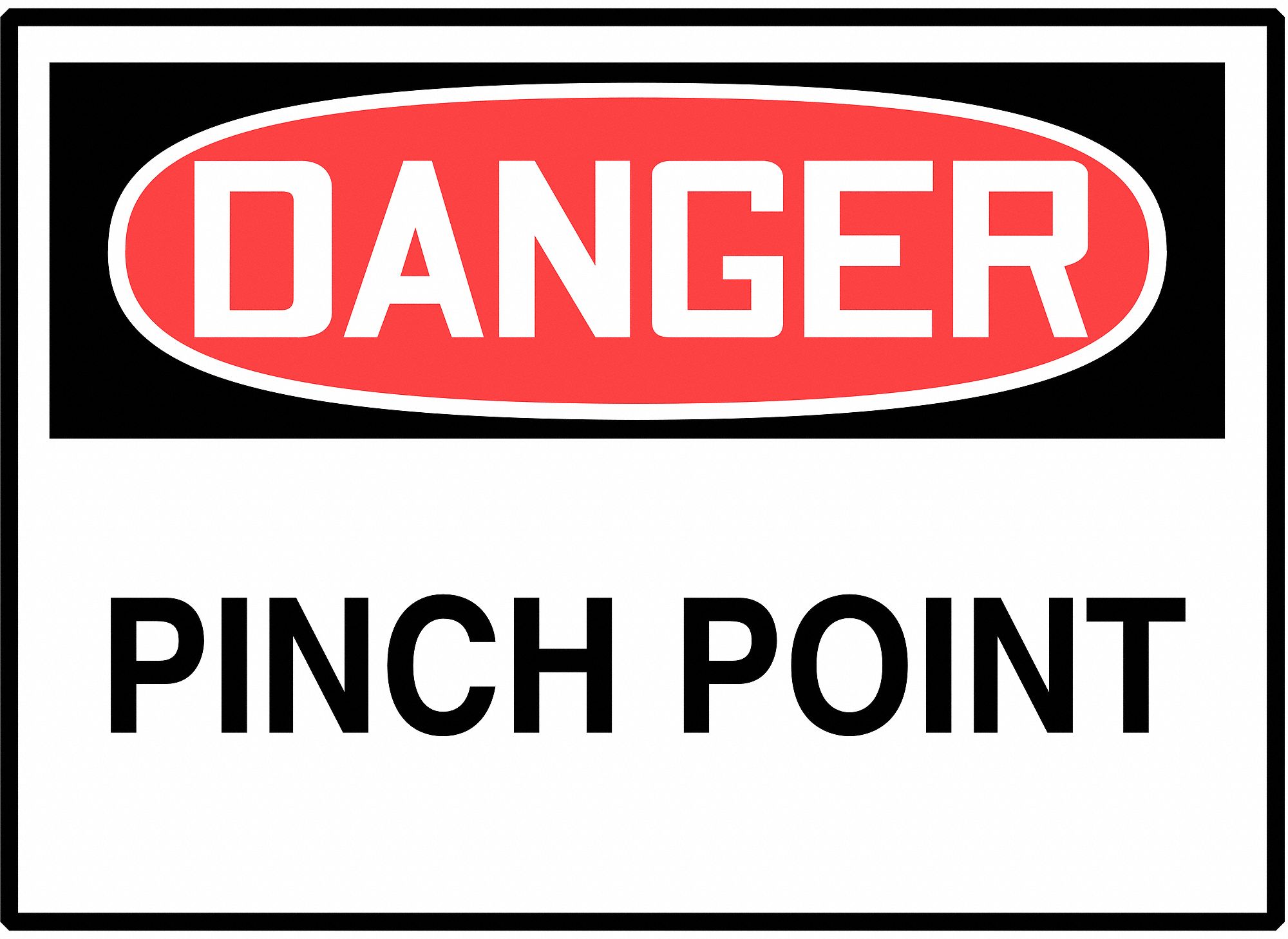 LABEL DGR PINCH POINT 5/PK