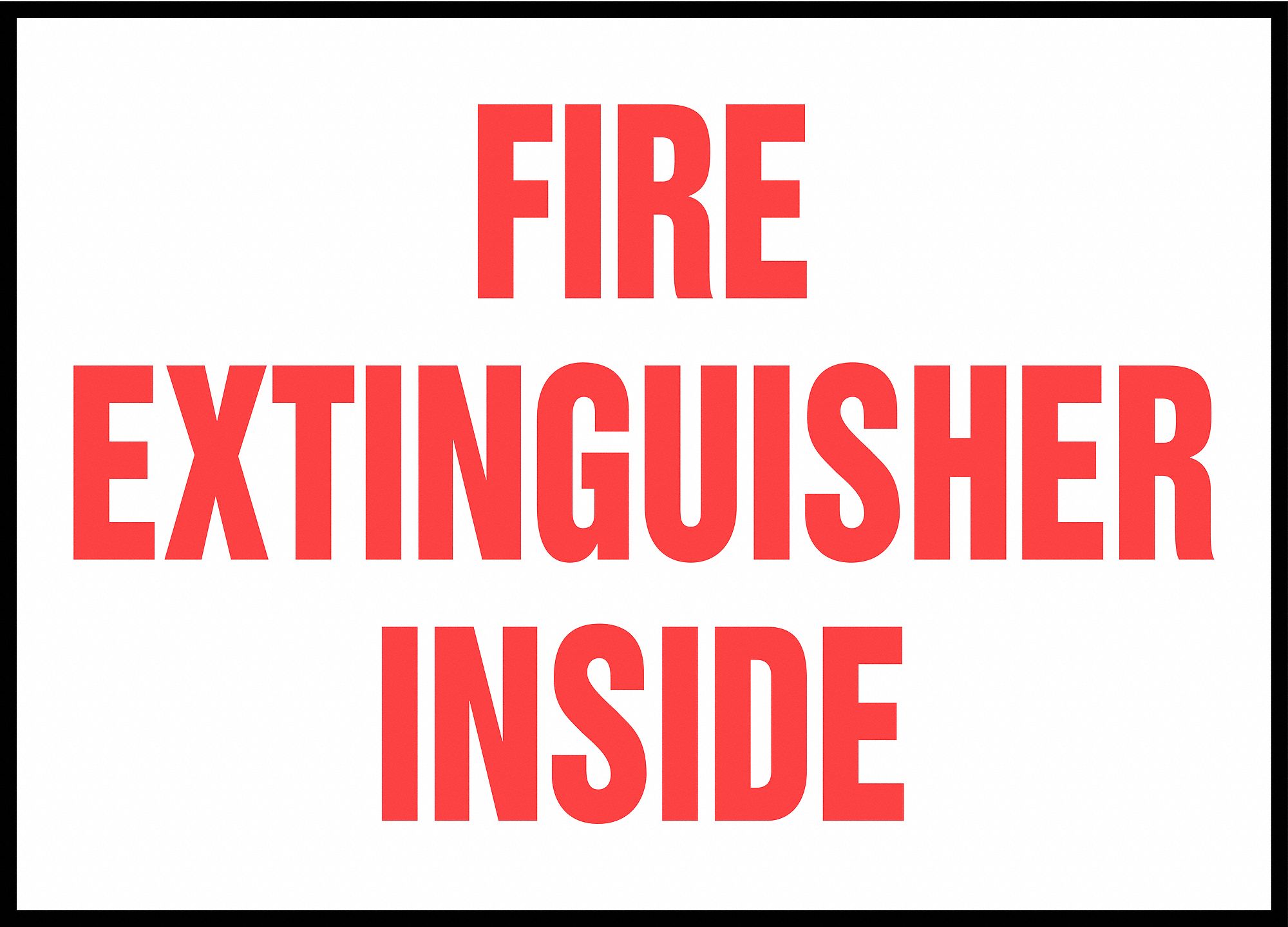 AFFICHE FIRE EXT INSIDE 5/PQT