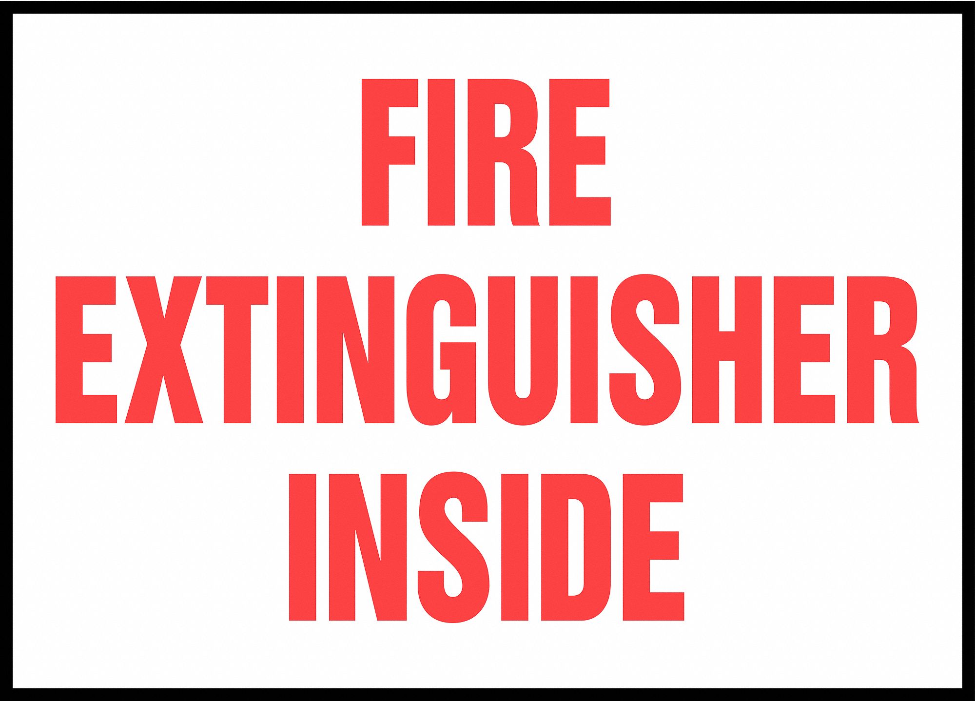 LABEL FIRE EXT INSIDE 5/PK