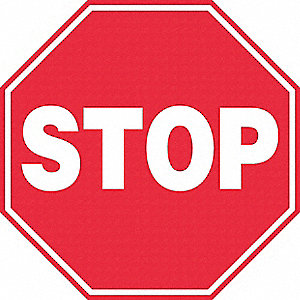 STOP SIGN, DIAMOND-GRADE/HIGH-PRISM, RED, 36 X 36 IN, ALUMINUM