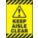 SIGN FLOOR BLACK/YELLOW 14X20IN