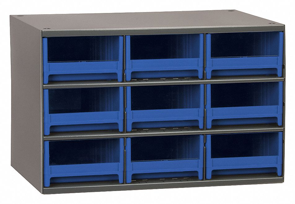 STEEL STORAGE CABINET,BLU 19909