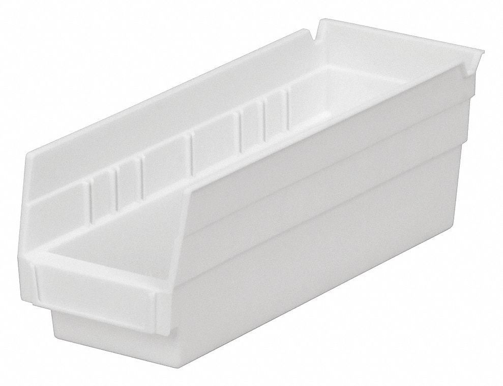 SHELF BIN WHITE