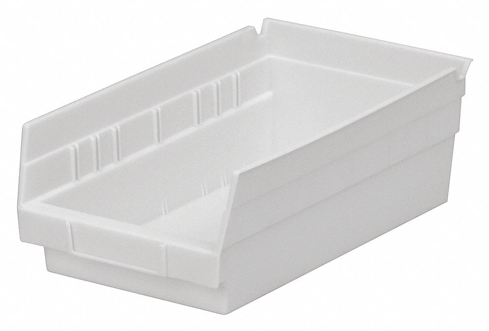 SHELF BIN WHITE