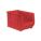 SUPER SIZE BIN, 23⅞ IN OVERALL L, 11 IN X 10 IN, RED, STACKABLE, 300 LB LOAD CAPACITY