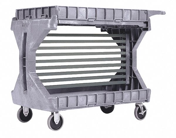 AKRO-MILS 30936GREY Utility Cart,400 lb Load Cap.,PE 
