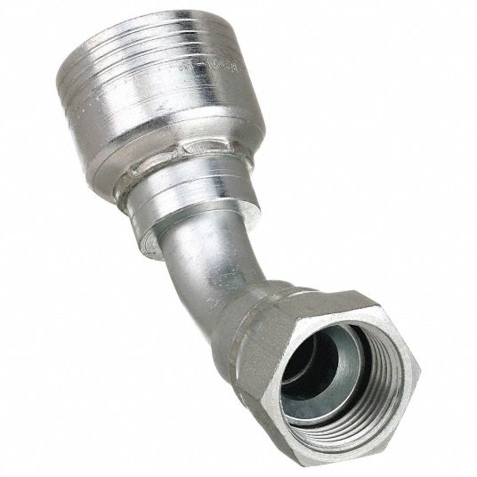 EATON AEROQUIP, Steel, 45° Elbow, Hydraulic Hose Fitting - 10C247 ...