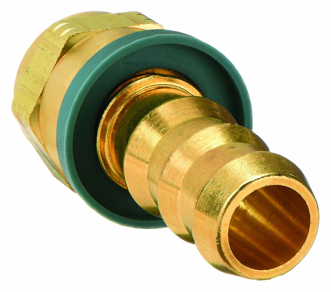 Barbed Hydraulic Hose Fitting: -6 For Hose Dash Size, For 3/8 in Hose I.D., JIC x Hose Barb