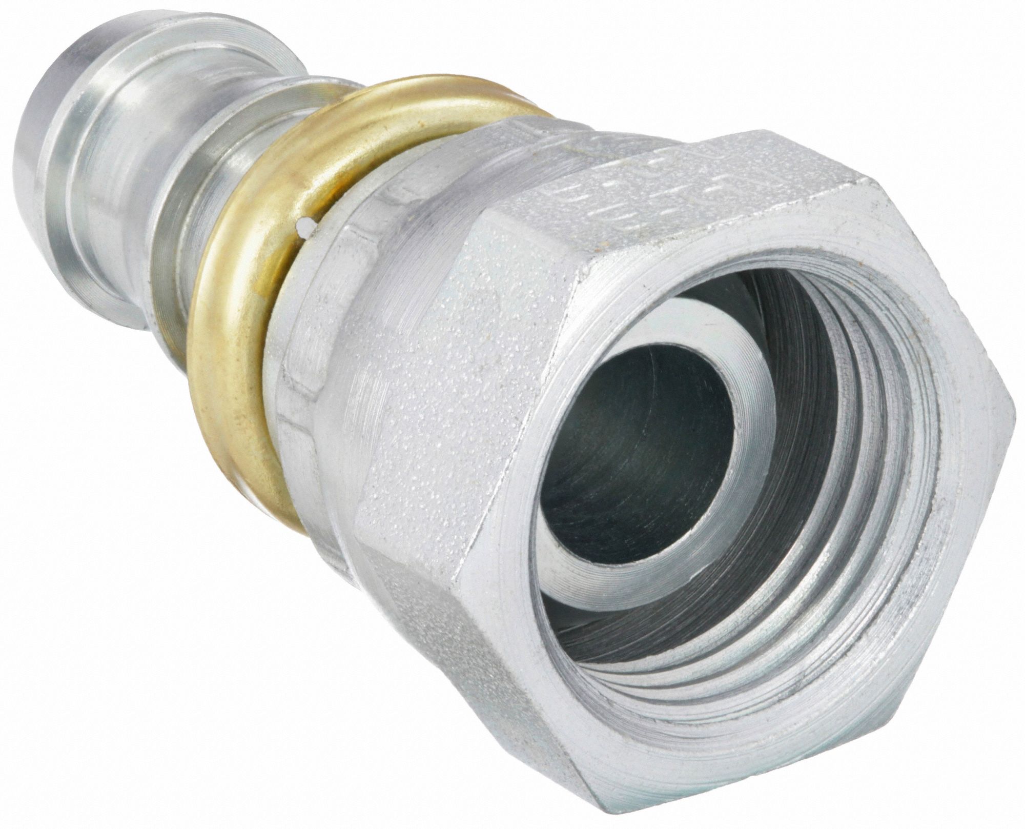 EATON AEROQUIP Barbed Hydraulic Hose Fitting, Fitting Material Steel x Steel, Fitting Size 1/2