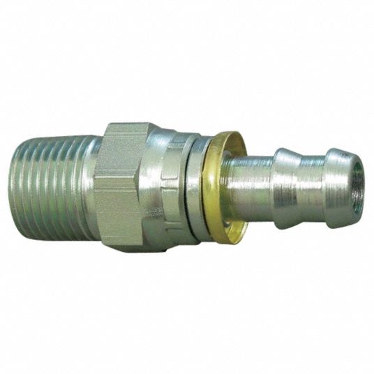 EATON AEROQUIP Barbed Hydraulic Hose Fitting, Fitting Material Steel x