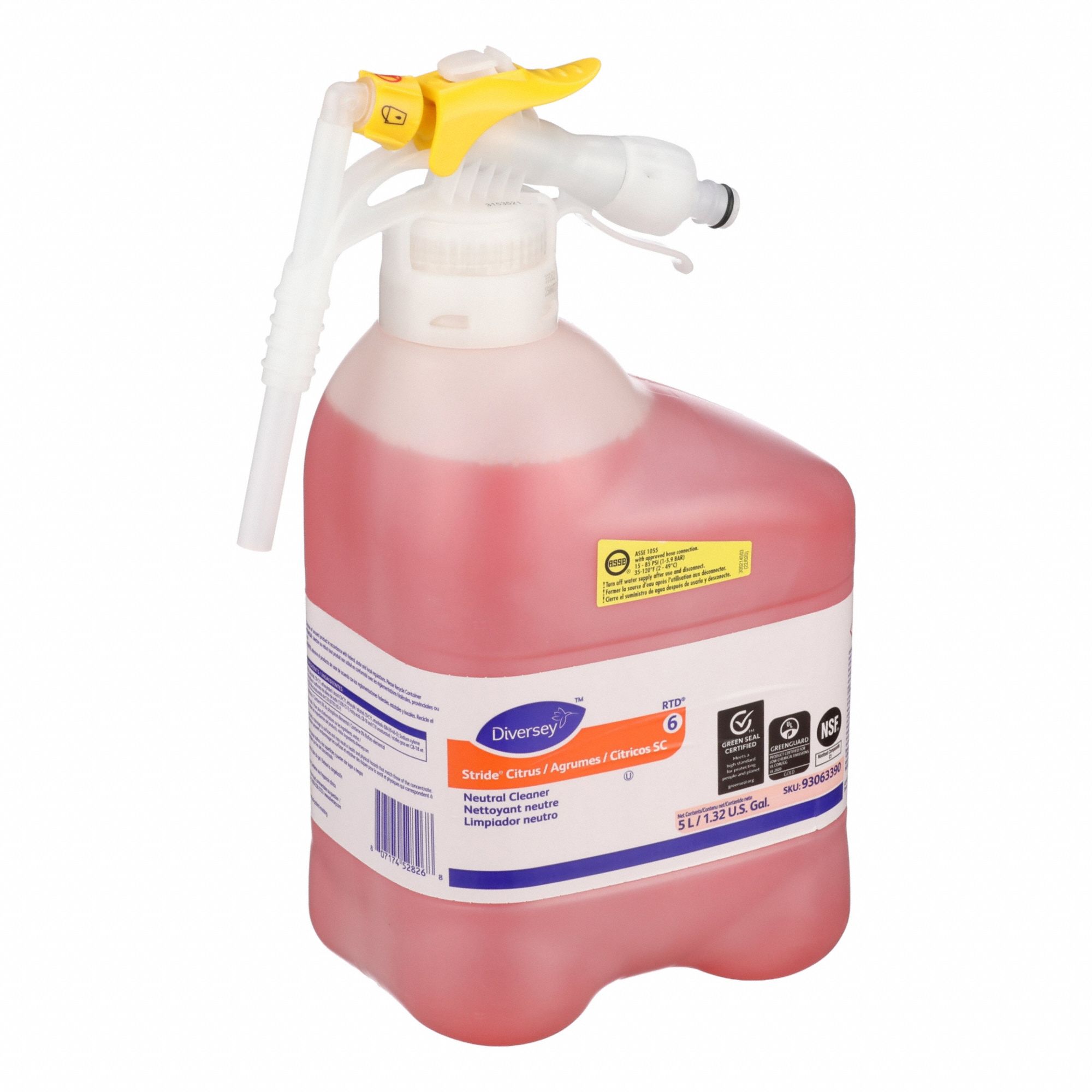 DIVERSEY, Stride®, 3, Neutral Cleaner - 10C398|93063390 - Grainger