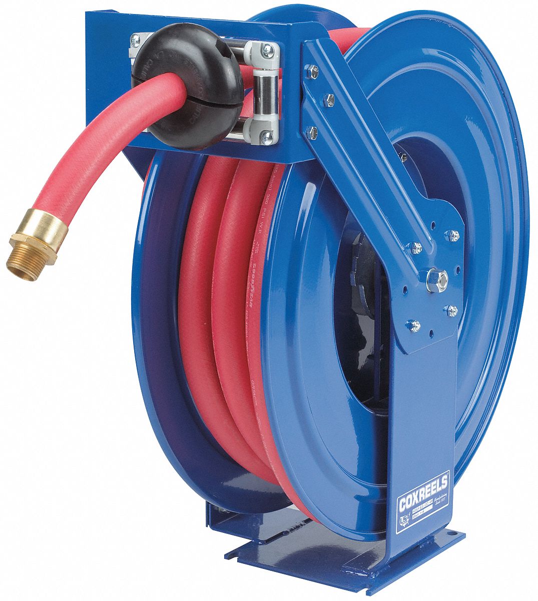 35 ft (1 in I.D.), 1 in MNPT, Spring Return Hose Reel - 10C509