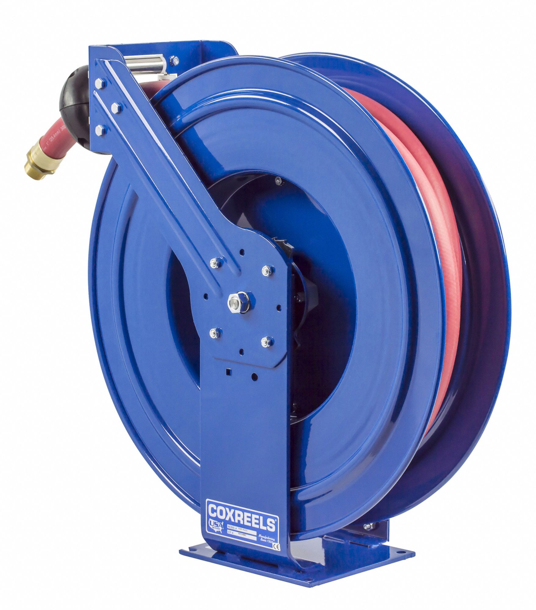 Coxreels Spring Return Hose Reel 35 Ft 1 In Id 1 In Mnpt 300 Psi