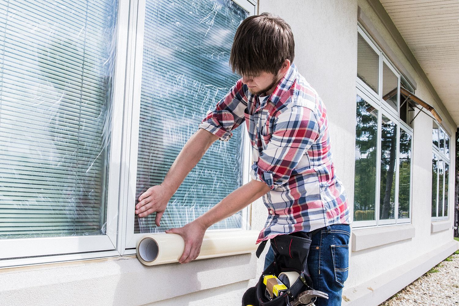 SURFACE SHIELDS Window Protection Film, 600 ft Length, 24 in Width