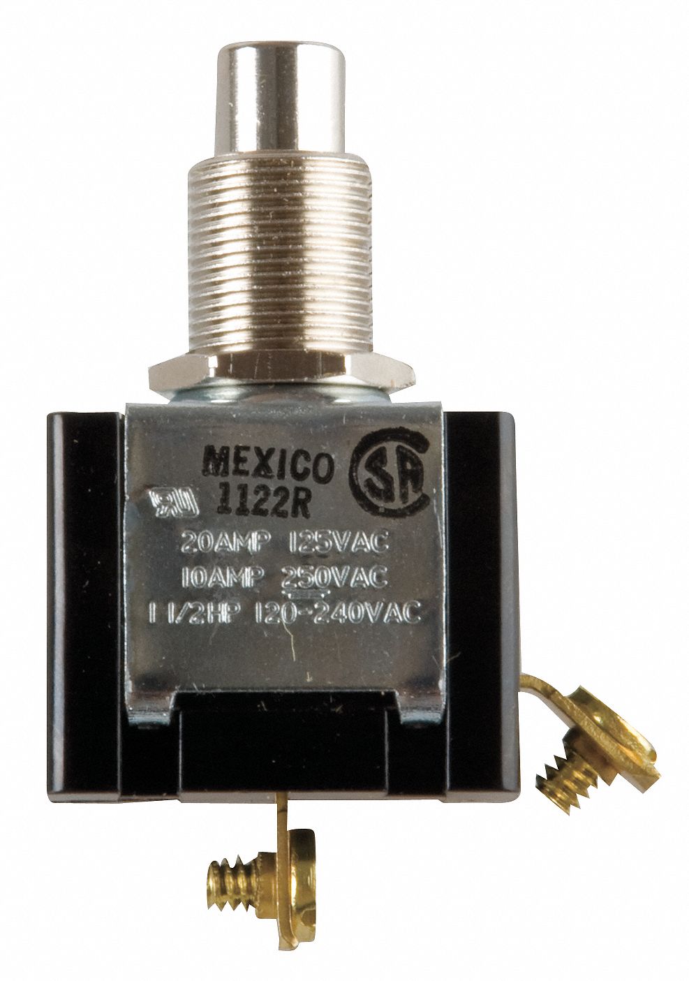 10C568 - Miniature Push Button Switch 20A @ 125V