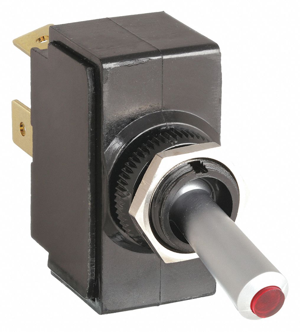 TOGGLE SWITCH, 3 POSITION, 3 CONNECTIONS, SPST, QUICK CONNECT TAB CONNECTION
