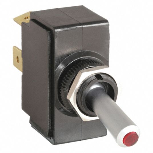 CARLING TECHNOLOGIES, SPST, 3 Connections, Toggle Switch 10C572LT