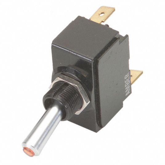 CARLING TECHNOLOGIES Toggle Switch SPST, 3 Connections, On/Off, 20A