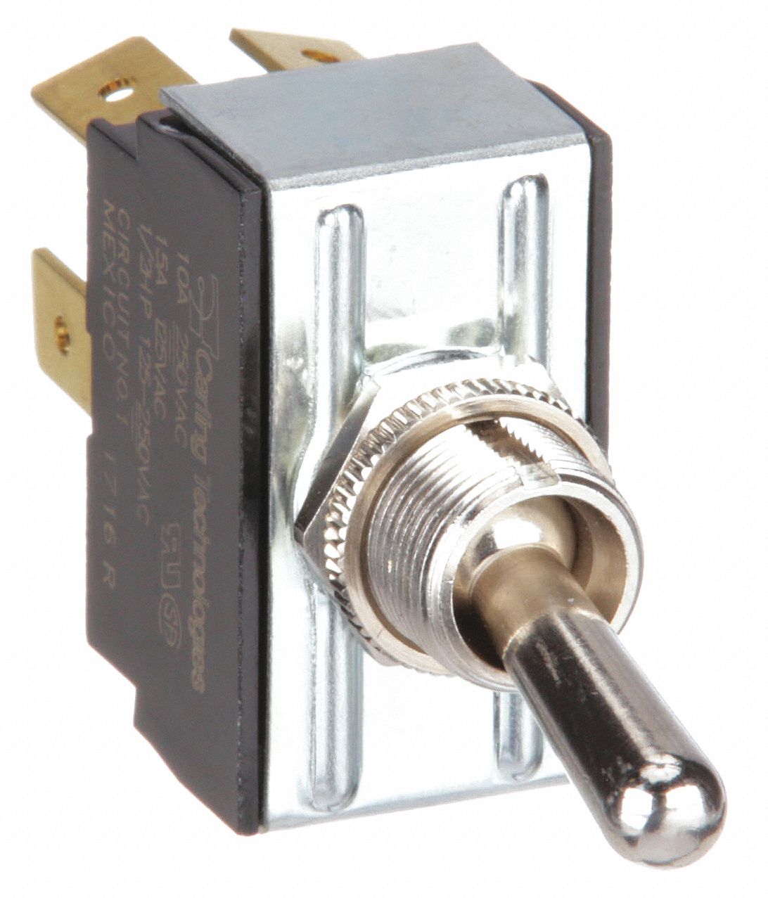 TOGGLE SWITCH, 3 POSITION, 4 CONNECTIONS, SPDT, QUICK CONNECT TAB CONNECTION