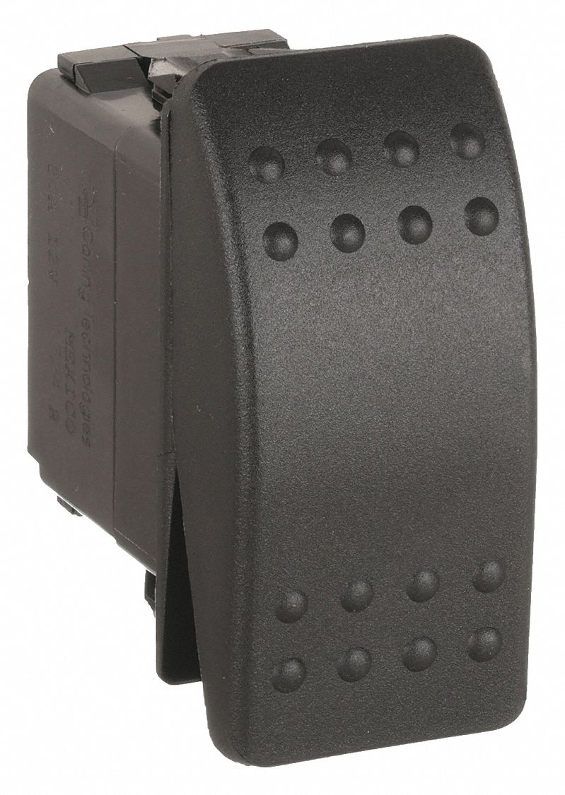 ROCKER SWITCH, 2 POSITIONS, SPST, ON/OFF, ½ HP AT 125 TO 250 V