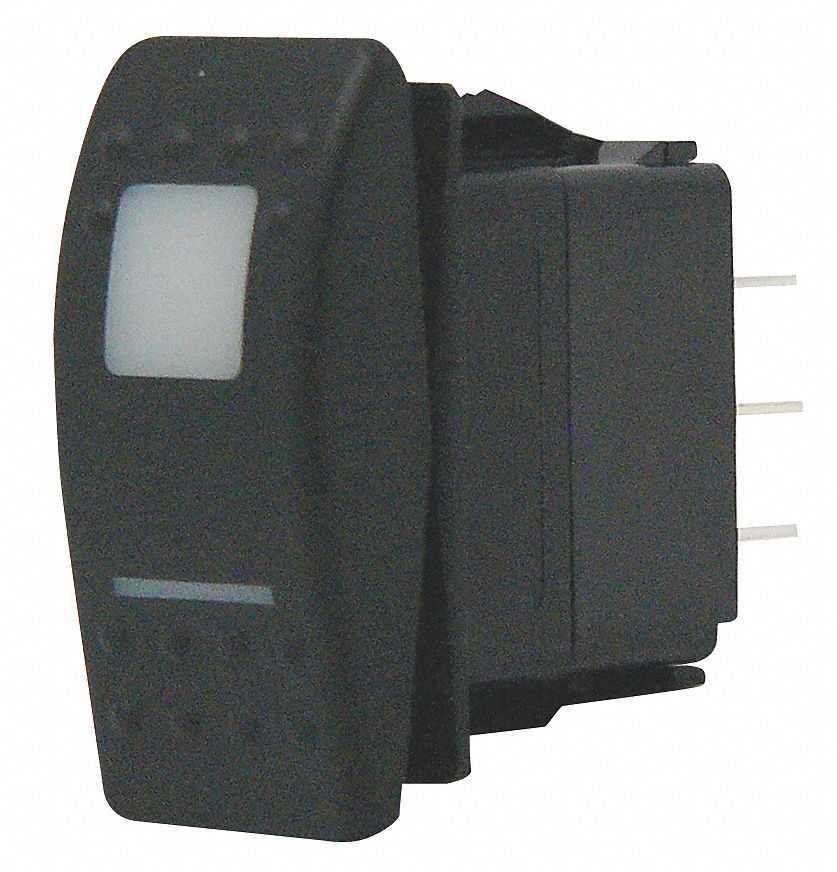 10C586 - Lighted Rocker Switch DPDT 7 Connections