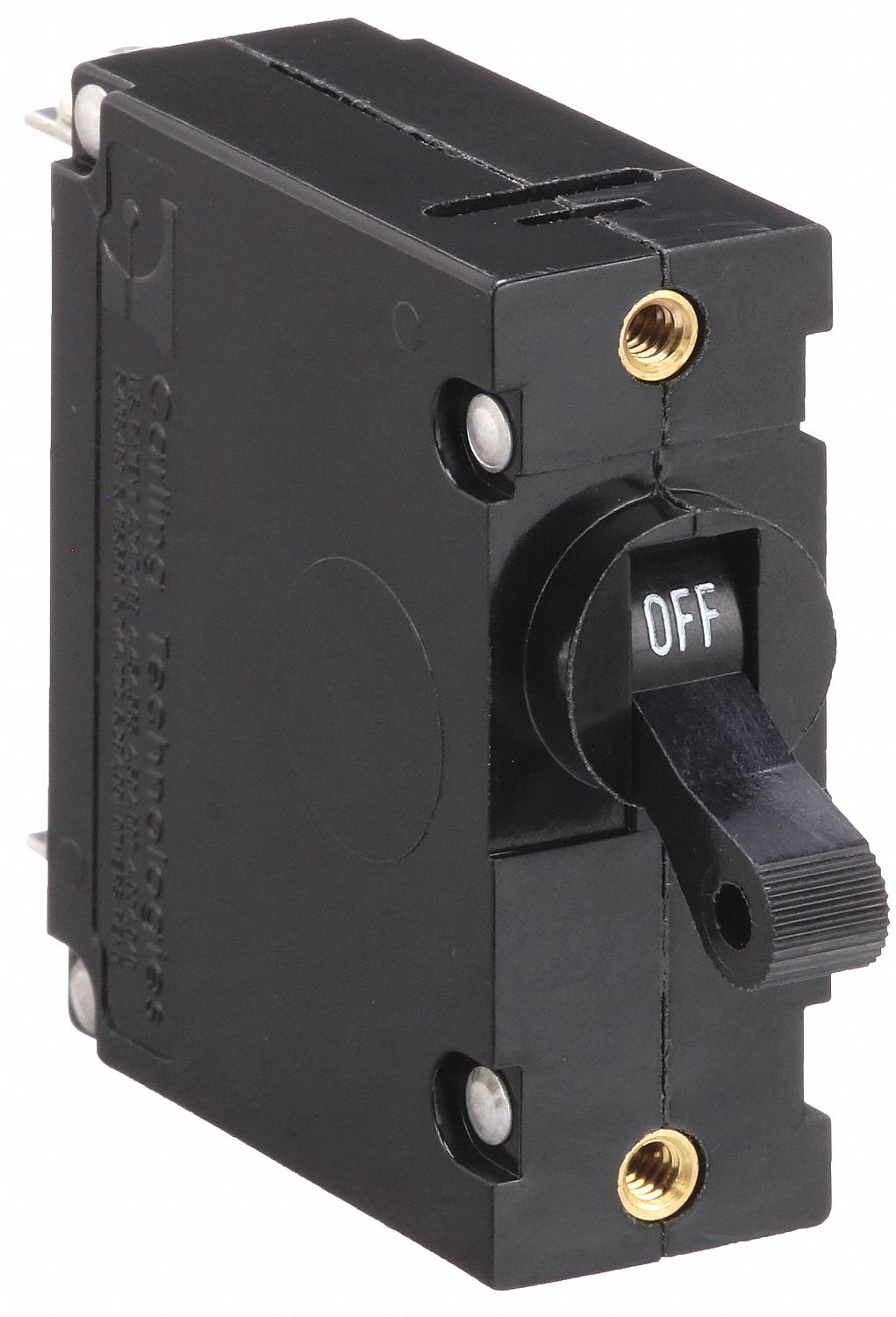 Panel Mount Circuit Breaker: 5 A Amps, 250/277V AC, 80V DC, Threaded Insert, 2.03 in Dp