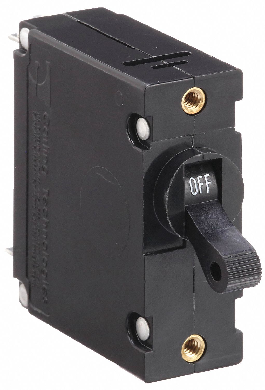 PANEL MOUNT CIRCUIT BREAKER, 10 AMPS, 250/277V AC, 80V DC, THREADED INSERT, 2.03 IN DP