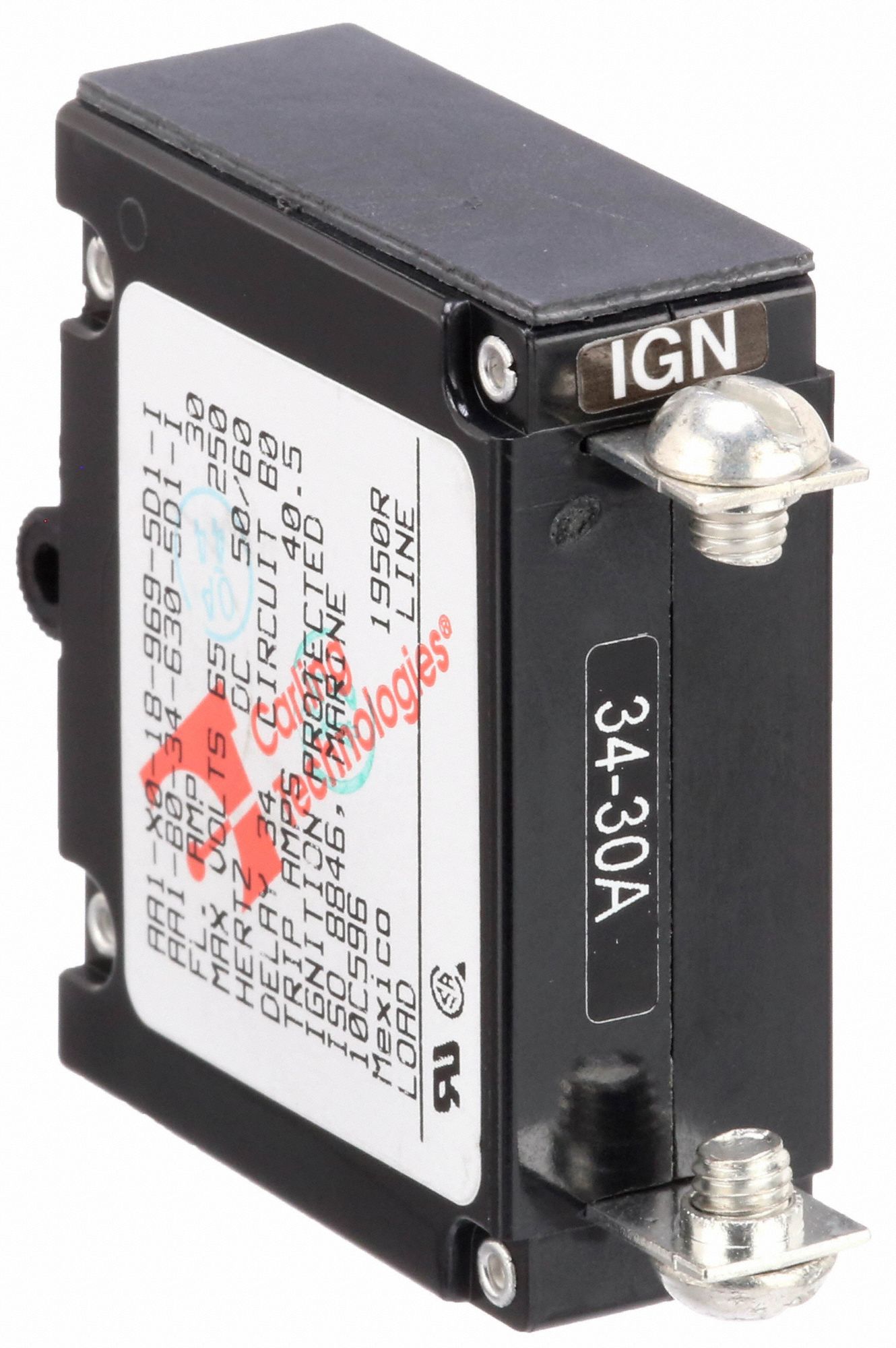 8A ROCKER SNAP IN panel mounting CIRCUIT BREAKER 1 Pole Made by ETA 3130  Z1920 