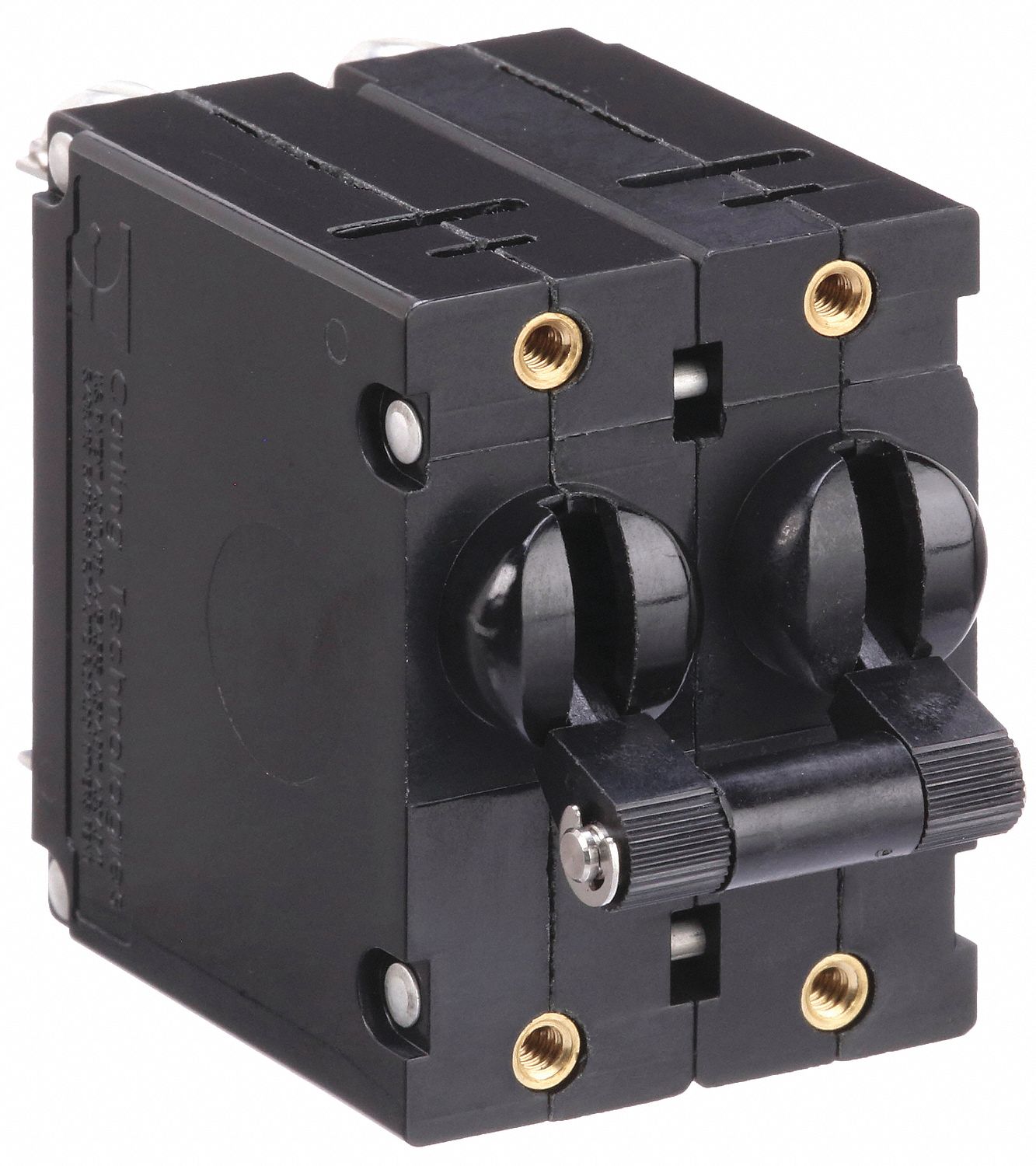 PANEL MOUNT CIRCUIT BREAKER, 50 AMPS, 277V AC, 80V DC, THREADED INSERT, 2.12 IN D, #10-32 SCREW